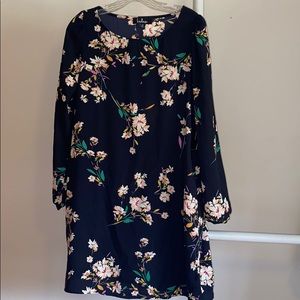 Navy floral dress